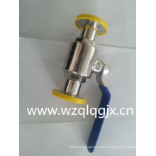 304 / 316L Válvula esférica sanitária de aço inoxidável